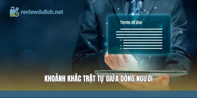 Khoảnh khắc trật tự giữa dòng người