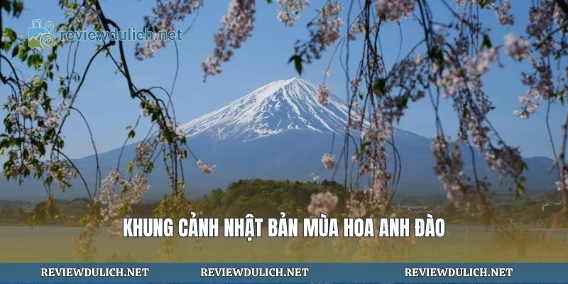 Khung cảnh Nhật Bản mùa hoa anh đào