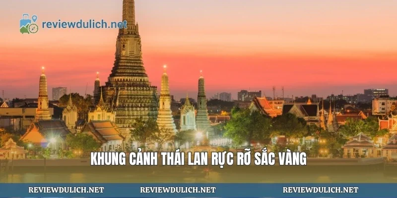 Khung cảnh Thái Lan rực rỡ sắc vàng