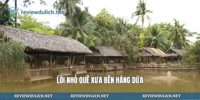 Lối nhỏ quê xưa bên hàng dừa