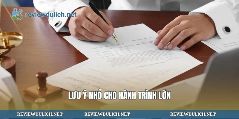 Lưu ý nhỏ cho hành trình lớn